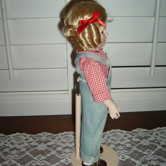 Shirley Temple Rebecca of Sunnybrook Farm Dolls Silver Screen 14" Danbury Mint - Picture 6 of 6